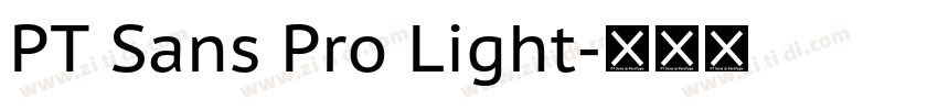 PT Sans Pro Light字体转换